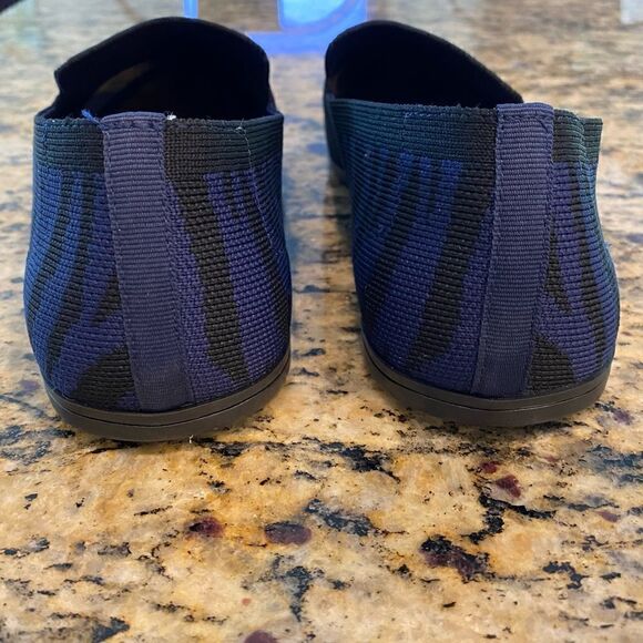 Corso Como Sz 11M Blue Nehva Zebra Print Slip-On Driving Casual Loafers - Picture 7 of 12